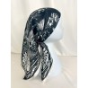 Foulard Carré De Soie Imprimé Tendance 70X70  - 7