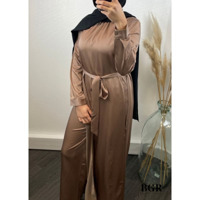 COMBINAISON TAUPE POUR FEMME MUSULMANE 2