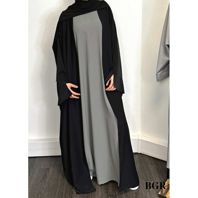 Complétez votre look avec notre sous abaya/sous kimono sans manches en tissu fluide - BGR Boutique