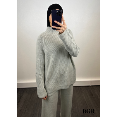 Ensemble laine HANA gris 2