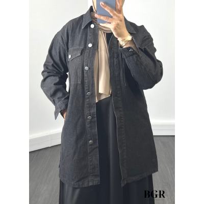 Veste denim Black 2