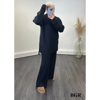 Ensemble femme Pull avec Pantalon en Maille Fine Modest Fashion : Élégance et Modestie Réunies 2