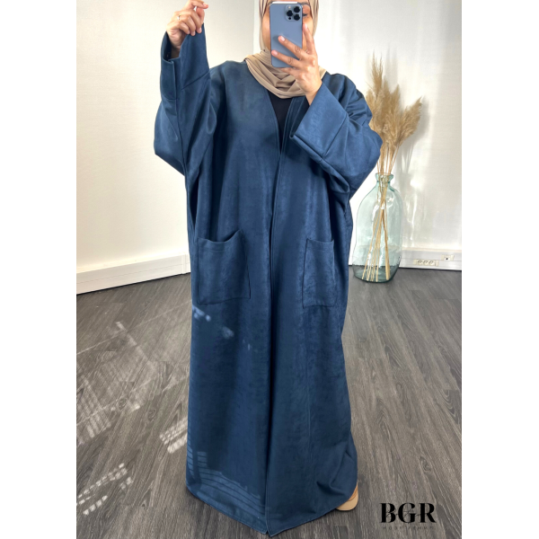 Kimono Daim Femme Bleu