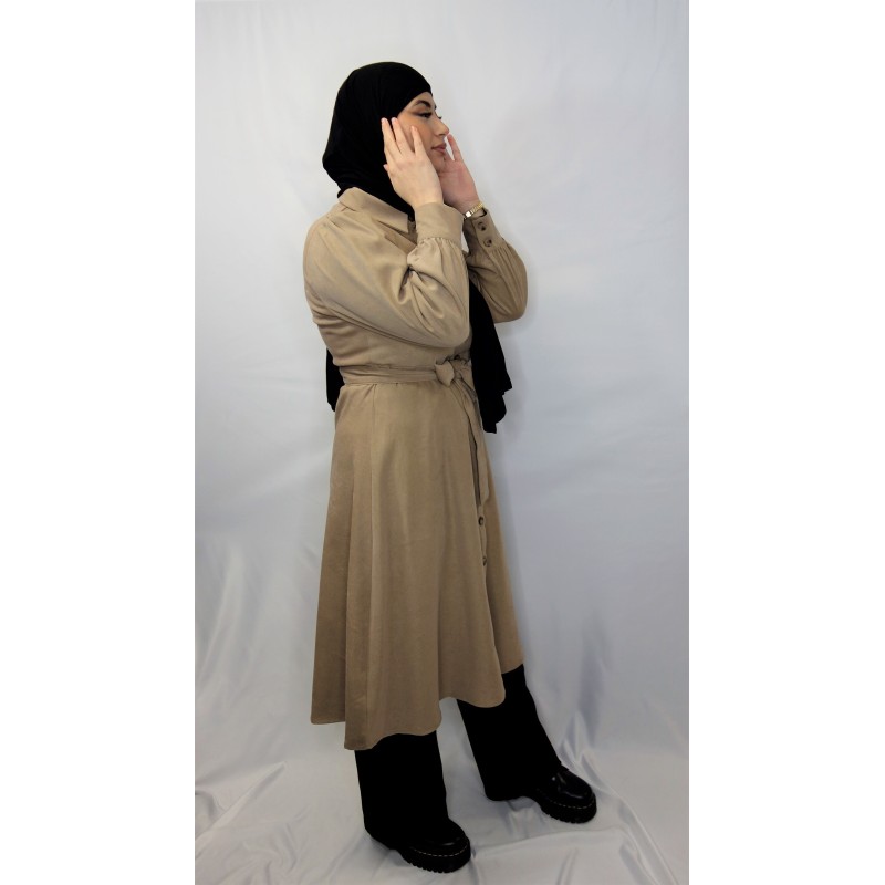 Robe tunique Yass camel  - 4
