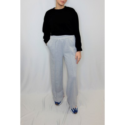 Pantalon Jogging Large Taille Haute  - 1 2