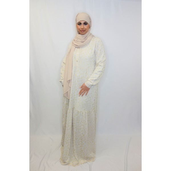 Robe Beige Et Doré Léopard  - 1